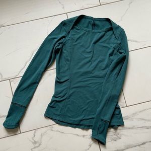 lululemon athletica Teal Long Sleeve Top
